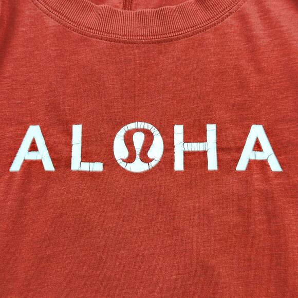 Rare Lululemon Women's MEDIUM Aloha All Yours Tee Tshirt Hawaii Exclusive *READ* - Picture 4 of 7